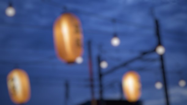 散焦灯笼图片下载