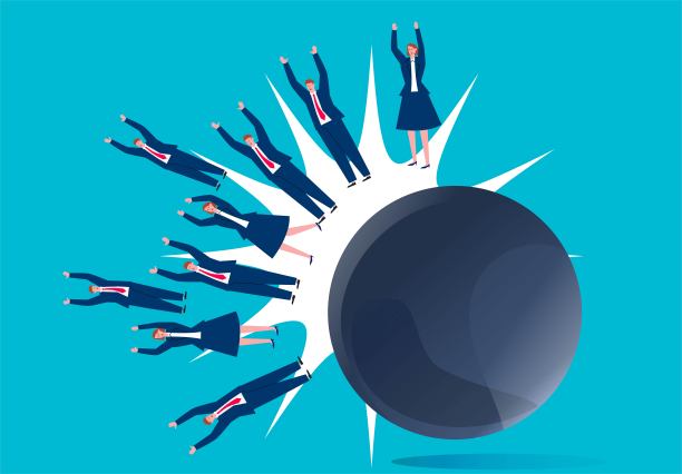 黑铁球击中了一群商人图片下载