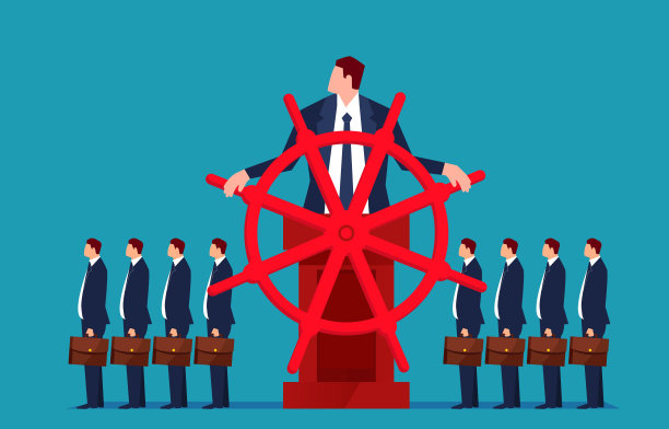 领导领导着一群商人图片下载