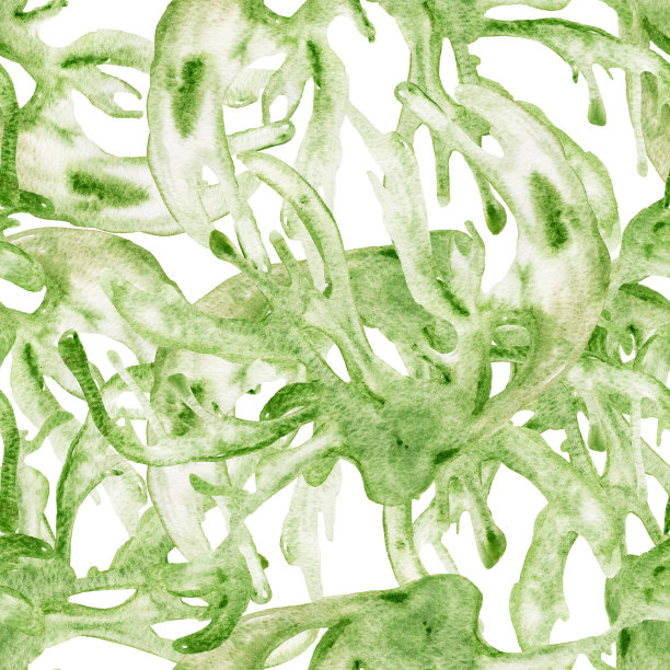 抽象地衣水彩无缝图案。图片下载