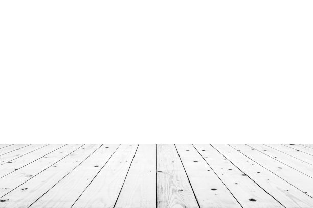 空的白色木制桌面孤立在白色背景图片下载