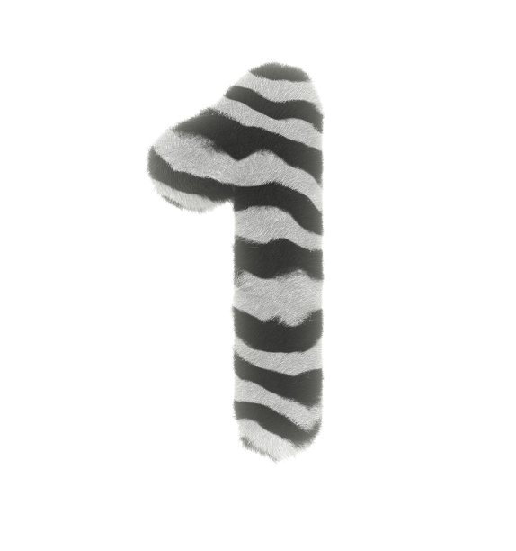 毛绒斑马主题字体1号图片下载