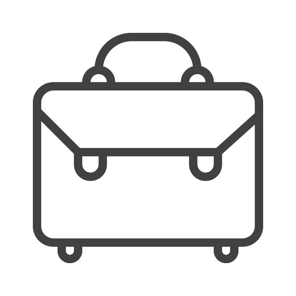 公文包线性图标图片下载