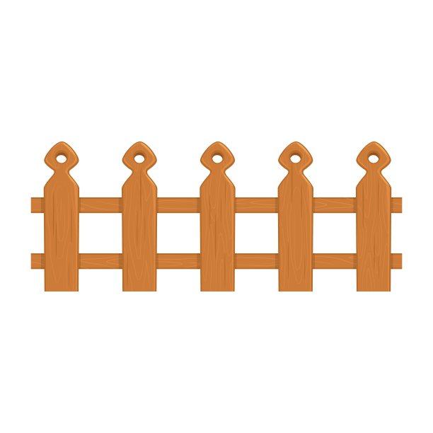 木制花园栅栏隔离现实边界图片下载