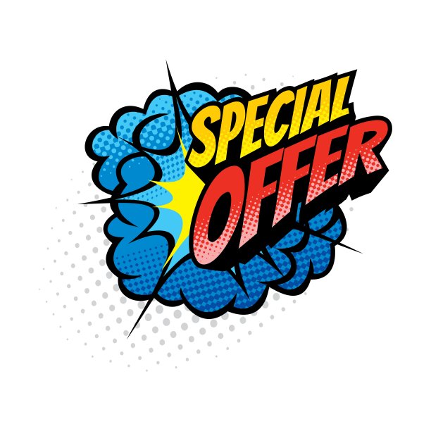 特别提供复古漫画气泡矢量图标标签图片下载