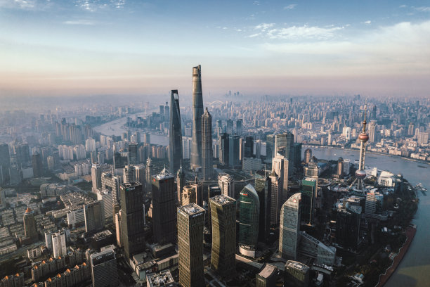 上海天际线鸟瞰图图片下载