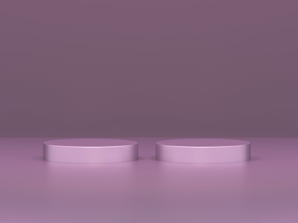 带领奖台的抽象构图3D渲染图片下载