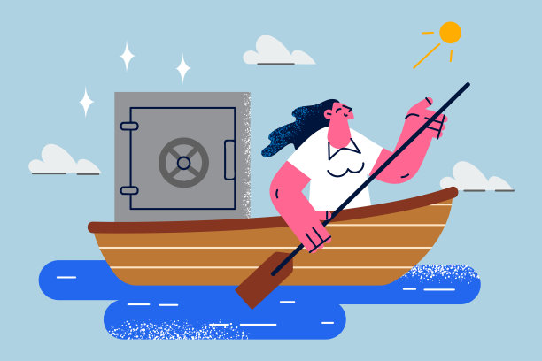 船上笑眯眯的商人带着钱逃走了图片下载