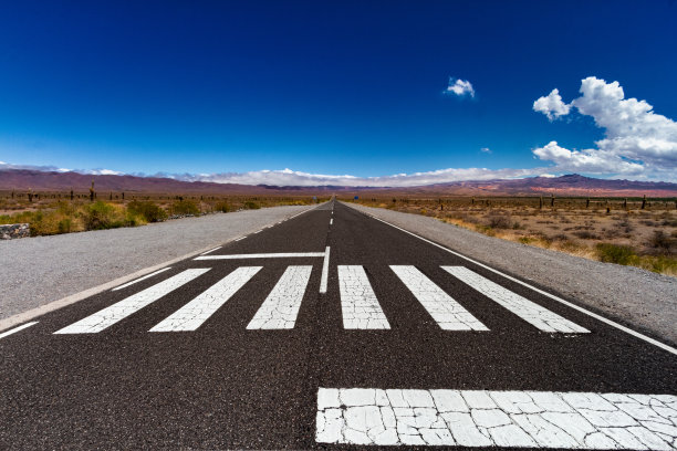 阿根廷萨尔塔洛斯卡多内斯国家公园的行人横过马路图片下载