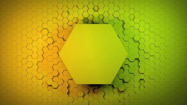 三维六边形抽象背景。彩色网格蜂窝纹理数字未来表面。技术、计算机、网络概念图片下载