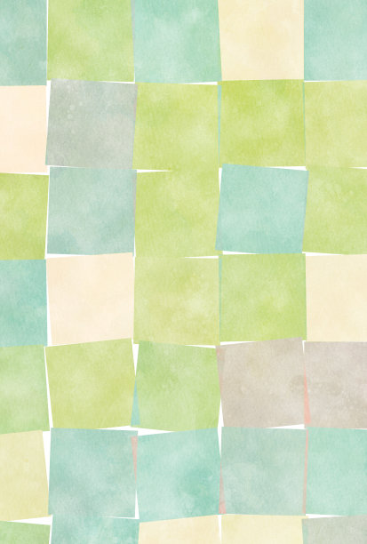 水彩风格方形图案背景插图图片下载