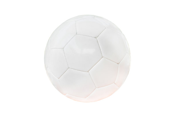 皮革足球孤立在白色背景上图片下载