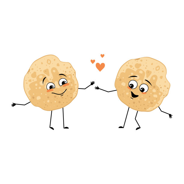 煎饼人物具有爱的情感图片下载