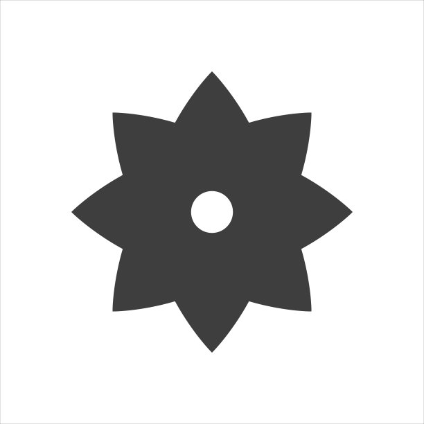 花朵图标。花图标在时尚的平面风格孤立在白色背景上。图片下载