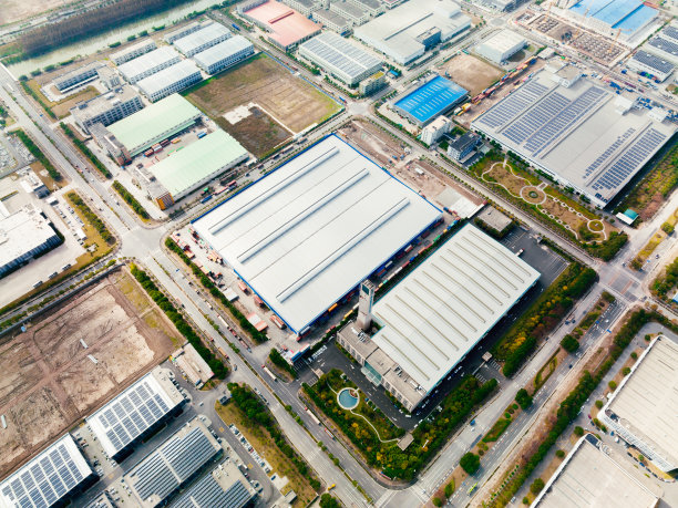 临港新城新工业园区鸟瞰图。图片下载