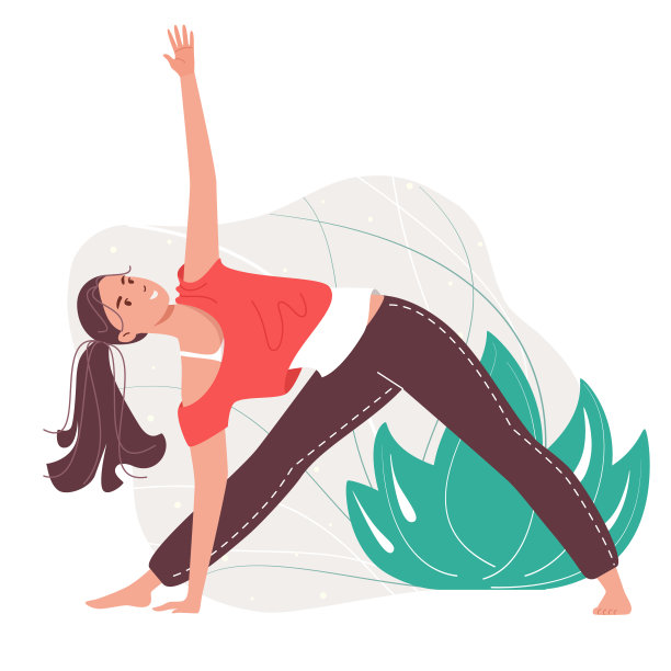 女人做瑜伽。修行。健康的生活方式。冥想，咒语，shatkarma，调息，体式矢量说明图片下载