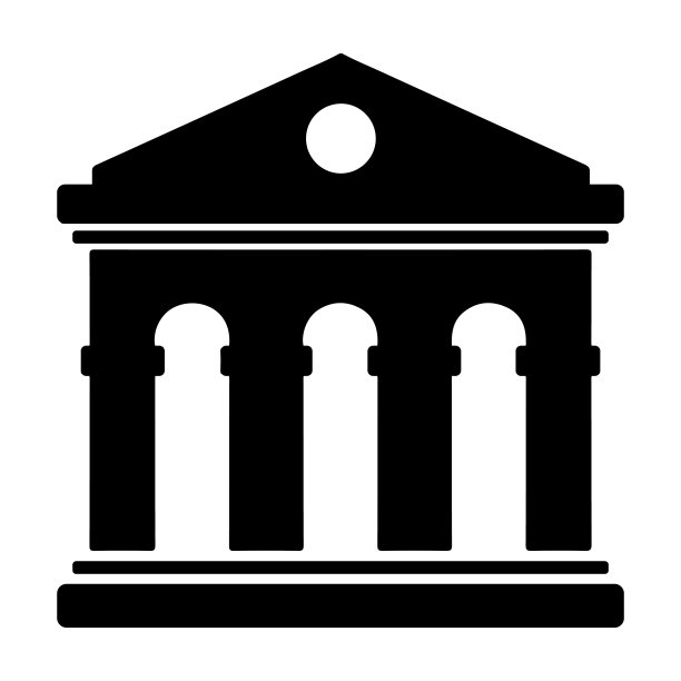 银行、企业、法院的图标图片下载