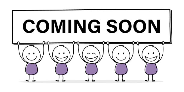 快乐的stickman与文字板-即将到来。经营理念。向量图片下载