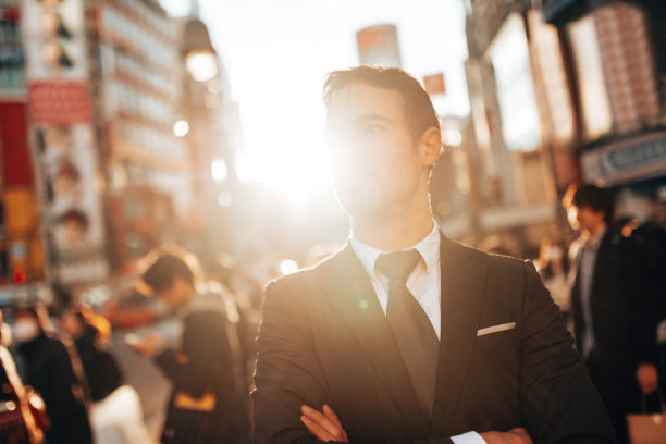 东京街头的商人图片下载