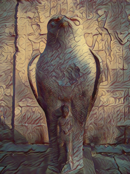 荷鲁斯雕像图片下载