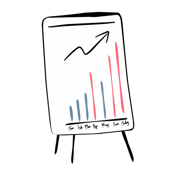 卡通办公室挂图与信息图表图片下载
