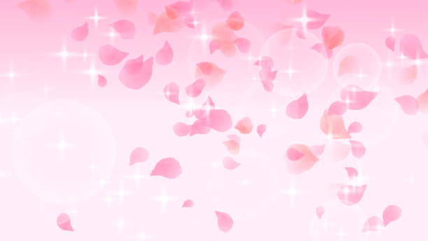 水彩花瓣和灯光抽象粉红色背景图片下载