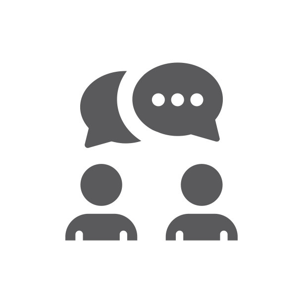 群人和聊天气泡图标设置图片下载