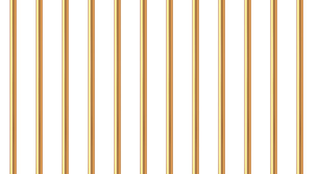 现实的金色监狱栏杆。监狱的围墙。监狱格栅。黄金囚笼概念。金属杆。犯罪背景网格。矢量模式。插图孤立在白色背景上图片下载