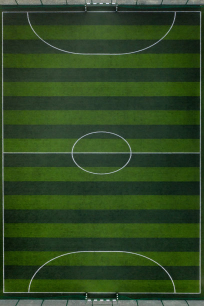 运动脱衣足球场。从无人机上方拍摄图片下载