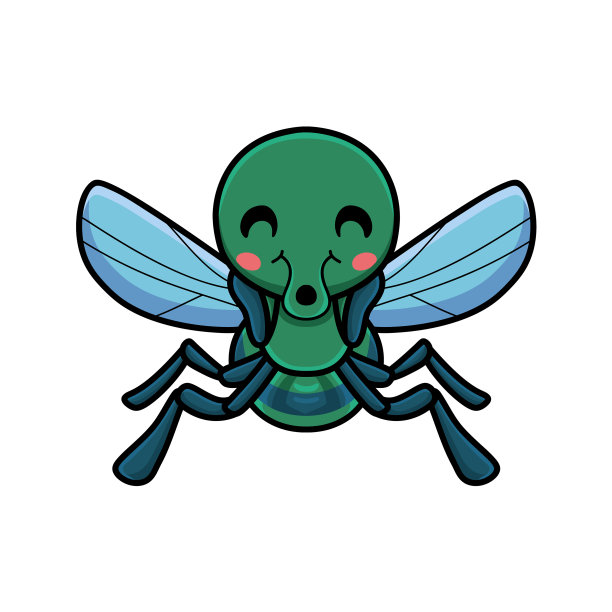 可爱的小房子苍蝇卡通图片下载