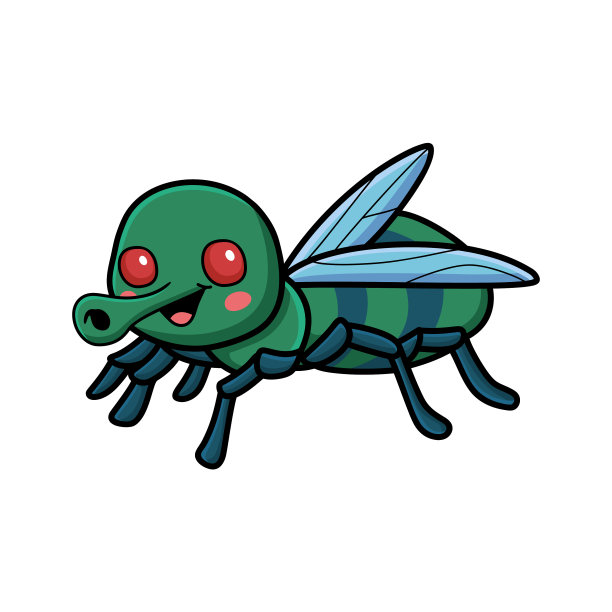 可爱的小房子苍蝇卡通图片下载