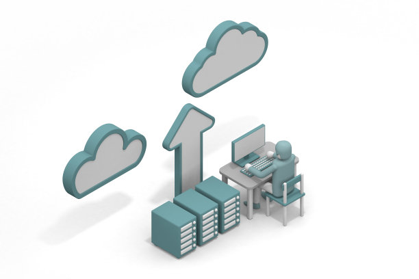 远程工作。使用云系统工作。共享数据。你可以在家工作。图片下载