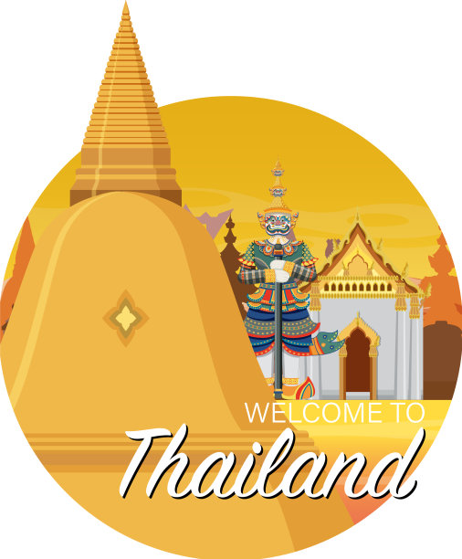 旅游泰国景点和山水寺庙图片下载