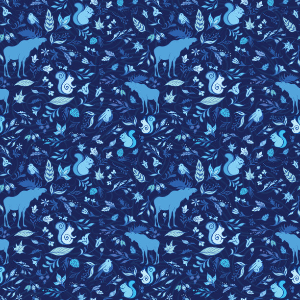 森林圣诞模式图片下载