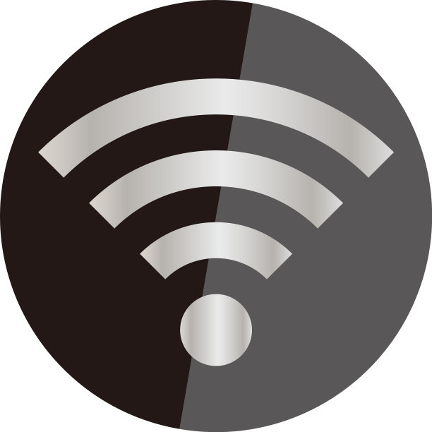 闪亮和金属wifi图标图片下载