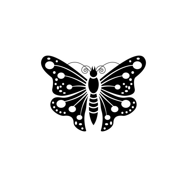 蝴蝶装饰曼海迪纹身装饰图片下载