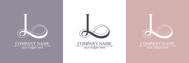 L符号或字母组合。字母中的字母。美丽的标志设计，为公司品牌。矢量插图。图片下载