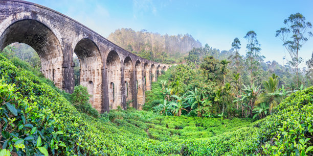 九个拱形桥图片下载