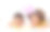 一个黑人女孩和一个男孩笑容满面地玩着复活节彩蛋图片下载