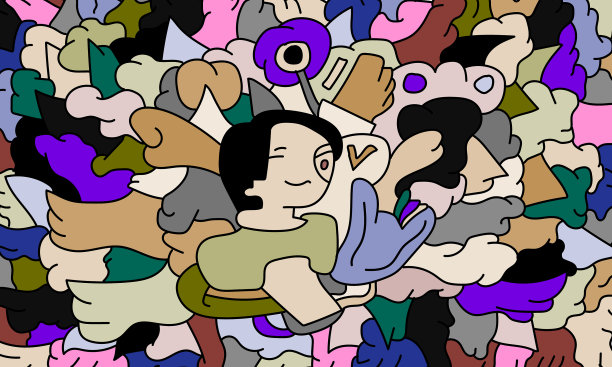 彩色抽象背景模板图片下载