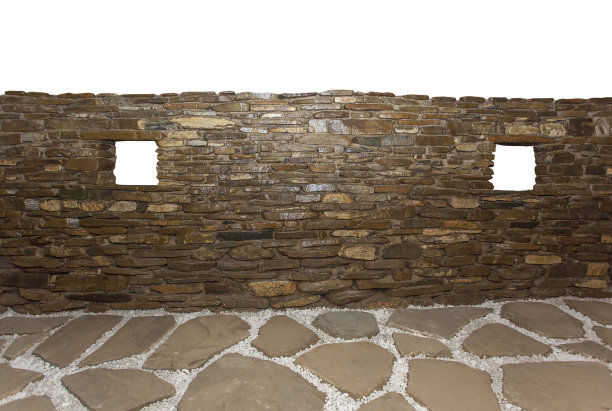 石质地下室用岩石和水泥。天然石头补充道图片下载