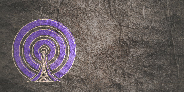 Wi - Fi无线网络细线符号图片下载