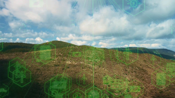 环境技术的概念。可持续发展的目标。西班牙。图片下载