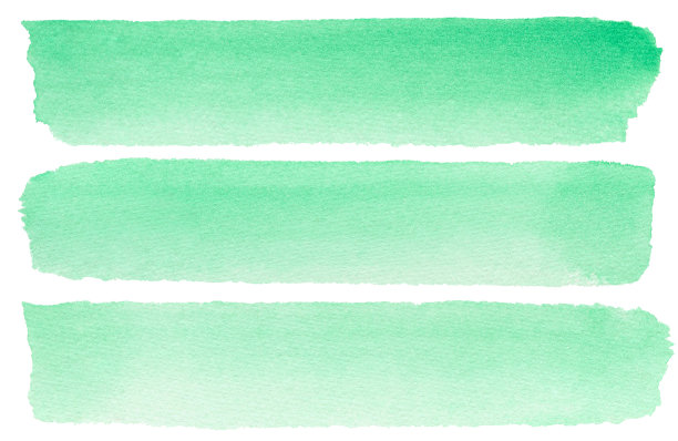 绿色条纹抽象背景，水彩线上的白色纹理纸背景，背景或文本网页横幅模板图片下载