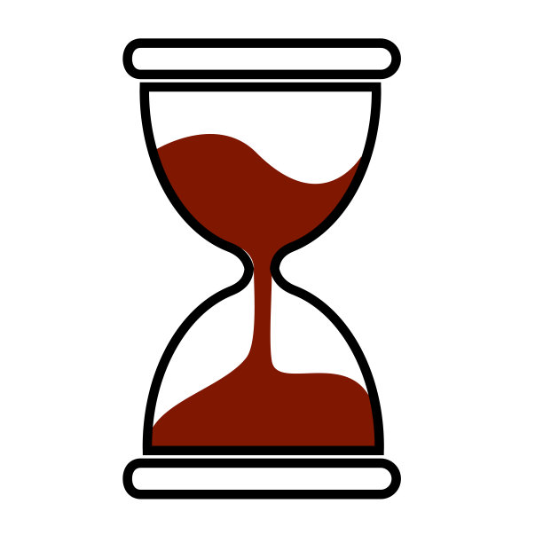 简单的矢量涂鸦玻璃小时图片下载