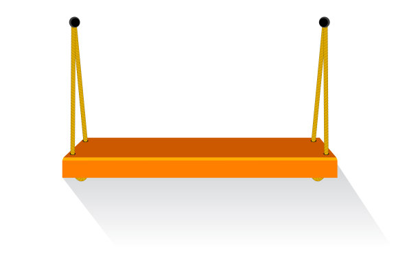 简单的矢量木悬挂架子，孤立在白色图片下载