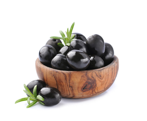 木盘里的甜橄榄图片下载