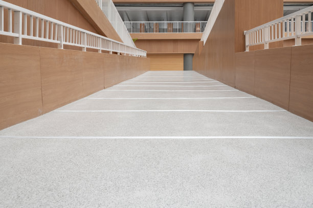 现代图书馆的走廊。图片下载