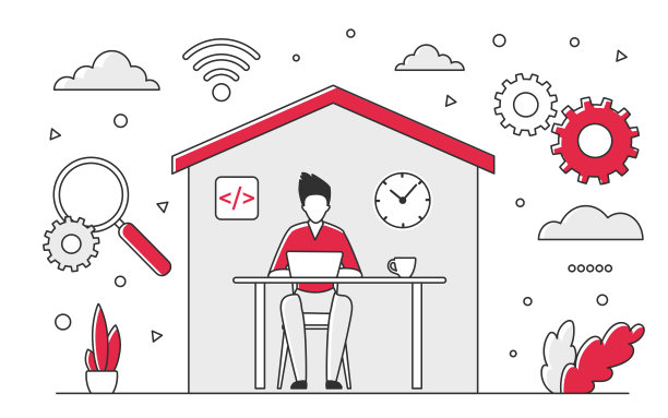 在家远程工作，保证安全图片下载