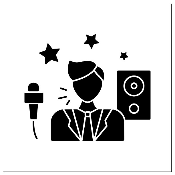 艺人字形图标图片下载